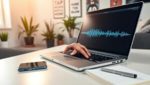 apps de transcrição de áudio
